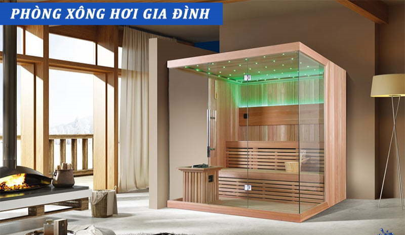 Những kích thước phòng xông hơi gia đình tiêu chuẩn